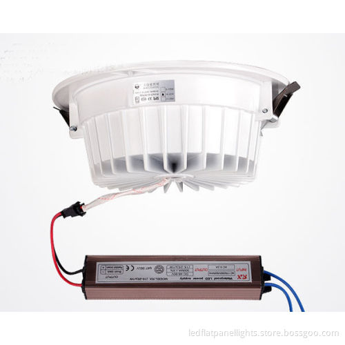 21w Anodized Aluminum Dimmable Led Downlights , 1550lm 205mm Led Bulb